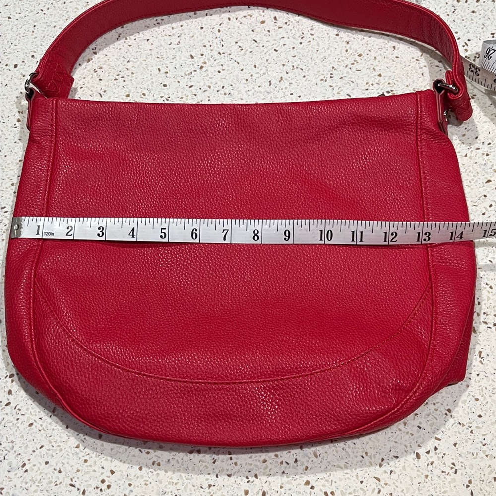 Thirty One Jewell Midway Hobo Very Cherry Pebble shoulder purse - Picture 6 of 7